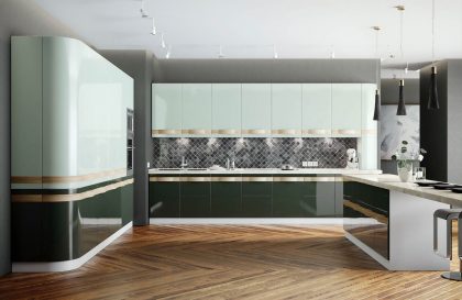 Современная кухня Леон с фасадами из МДФ